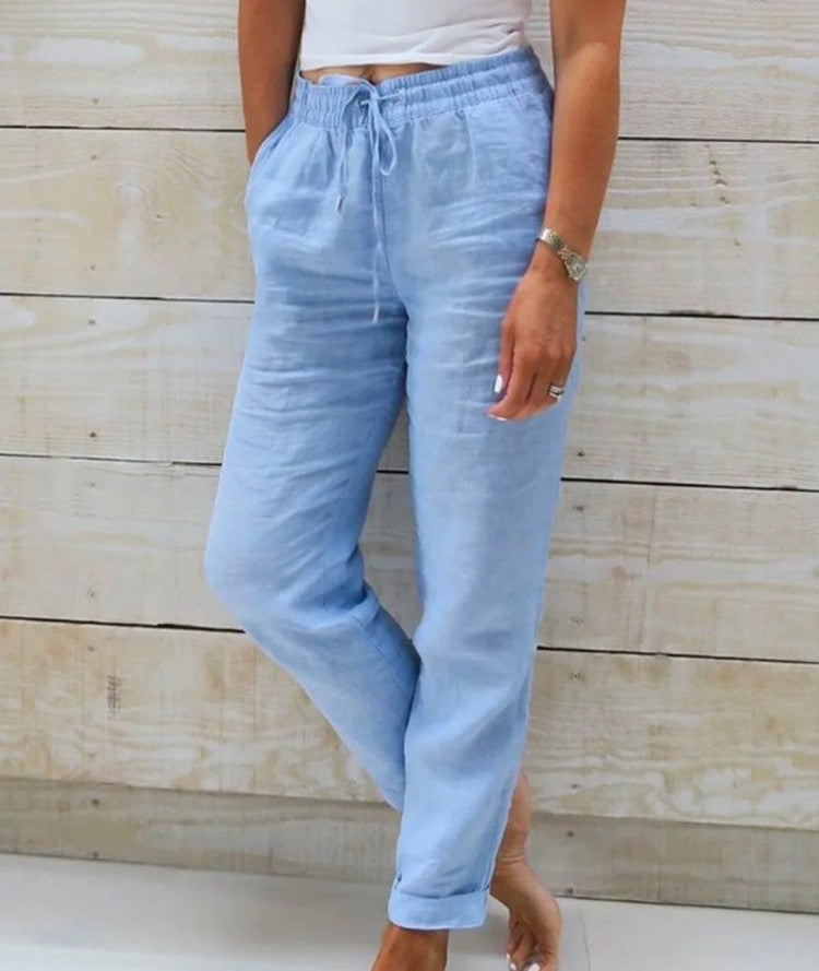 Pantalon lin casual