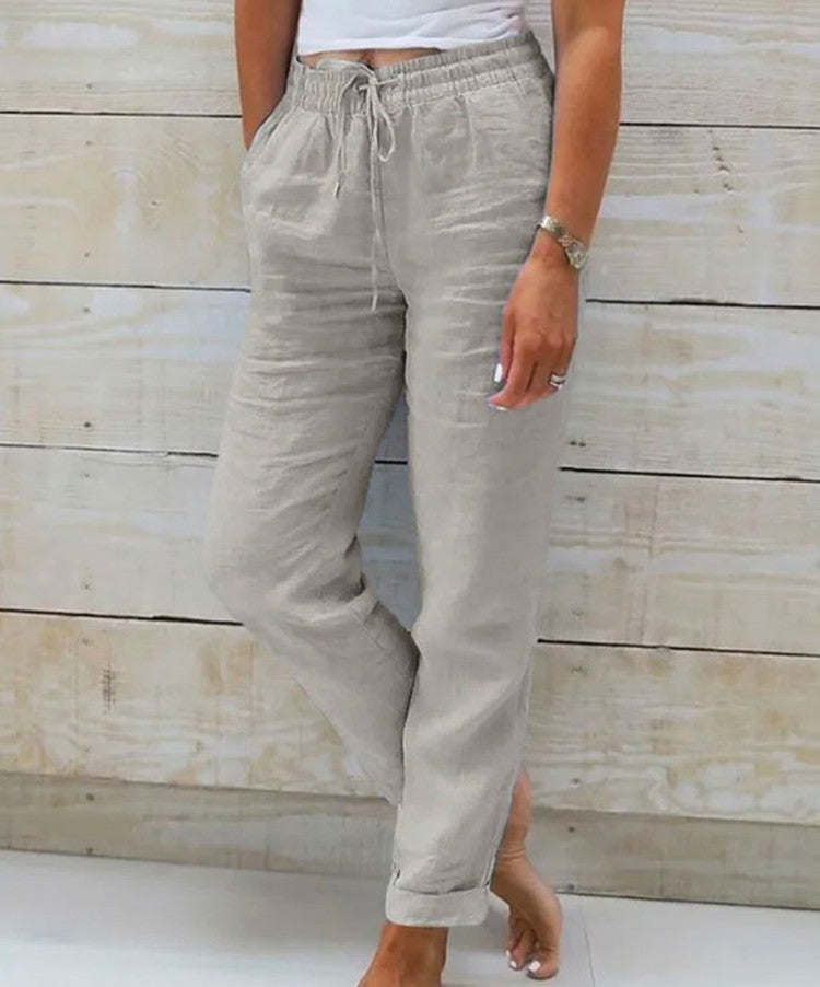 Pantalon lin casual