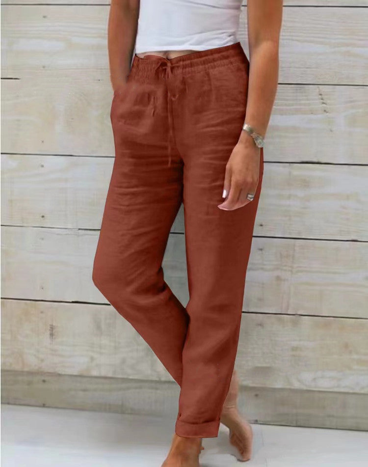 Pantalon lin casual