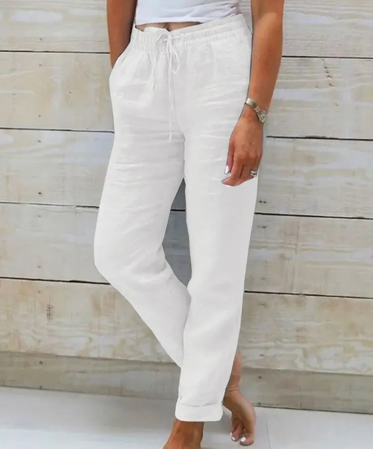 Pantalon lin casual
