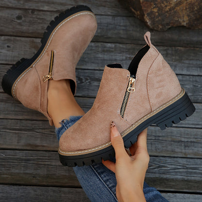 Bottines tendance zippées