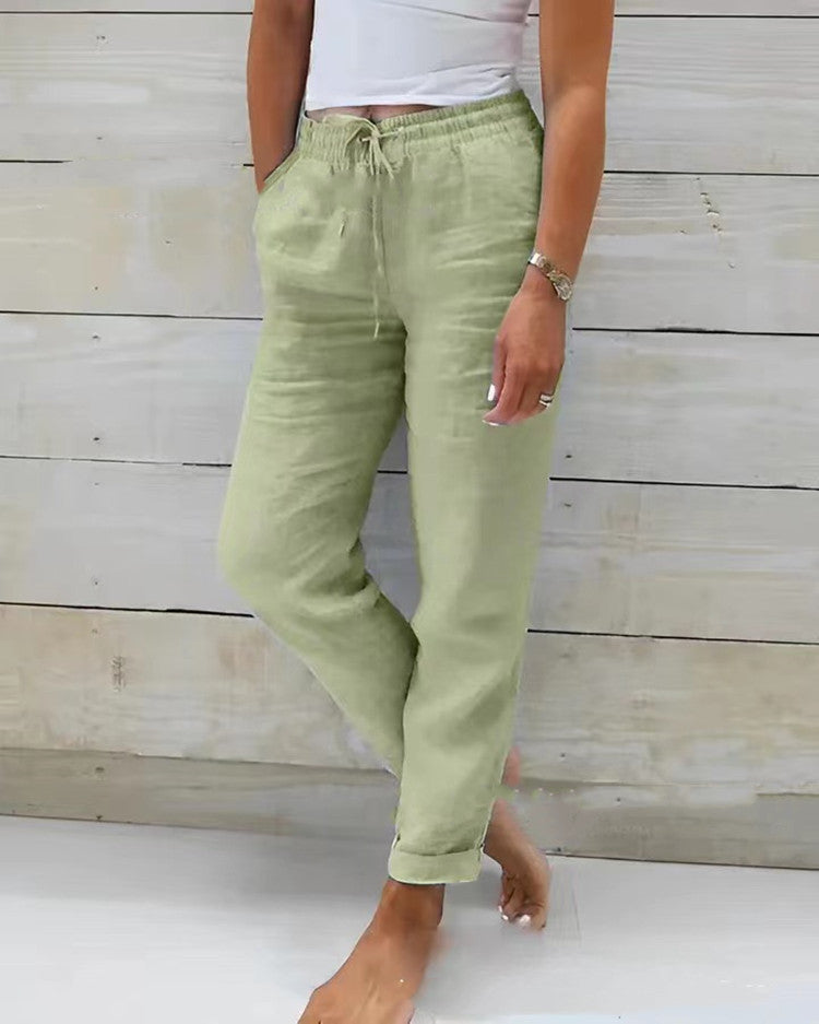 Pantalon lin casual