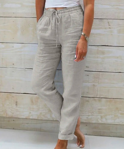 Pantalon lin casual