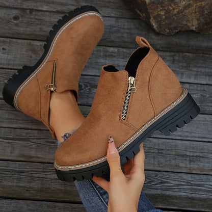 Bottines tendance zippées