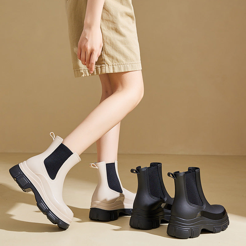 Bottes de pluie imperméables et antidérapantes pour femme