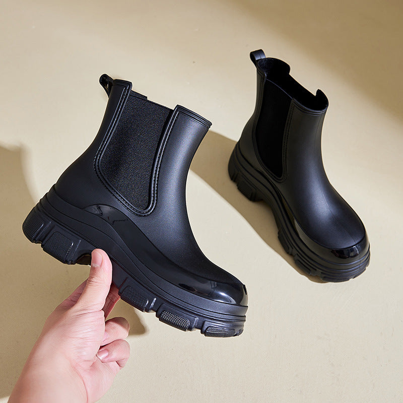 Bottes de pluie imperméables et antidérapantes pour femme