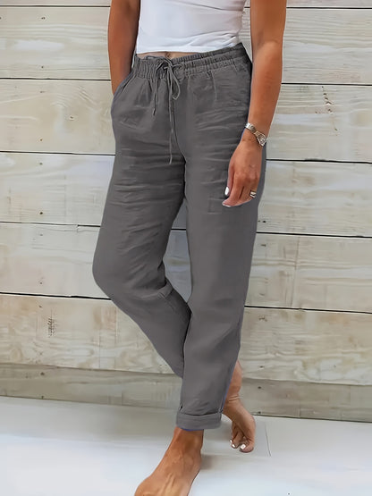Pantalon lin casual