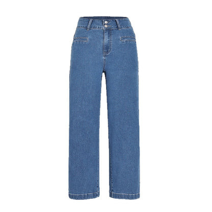 Pantalon extensible tendance pour femme à effet affinant