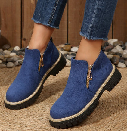 Bottines tendance zippées