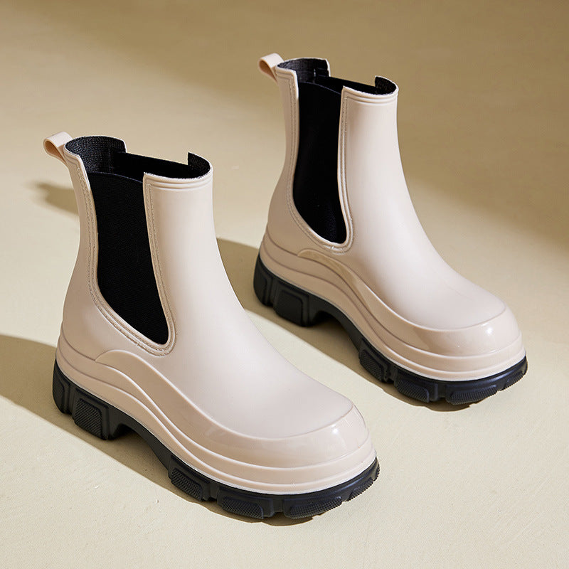 Bottes de pluie imperméables et antidérapantes pour femme