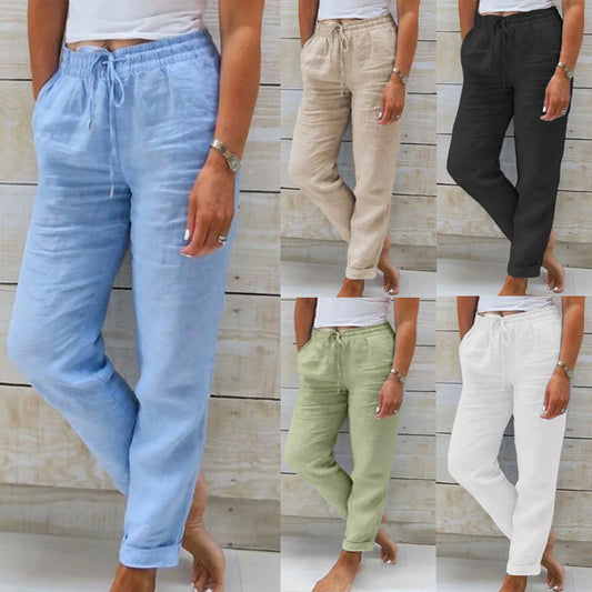 Pantalon lin casual