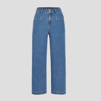 Pantalon extensible tendance pour femme à effet affinant