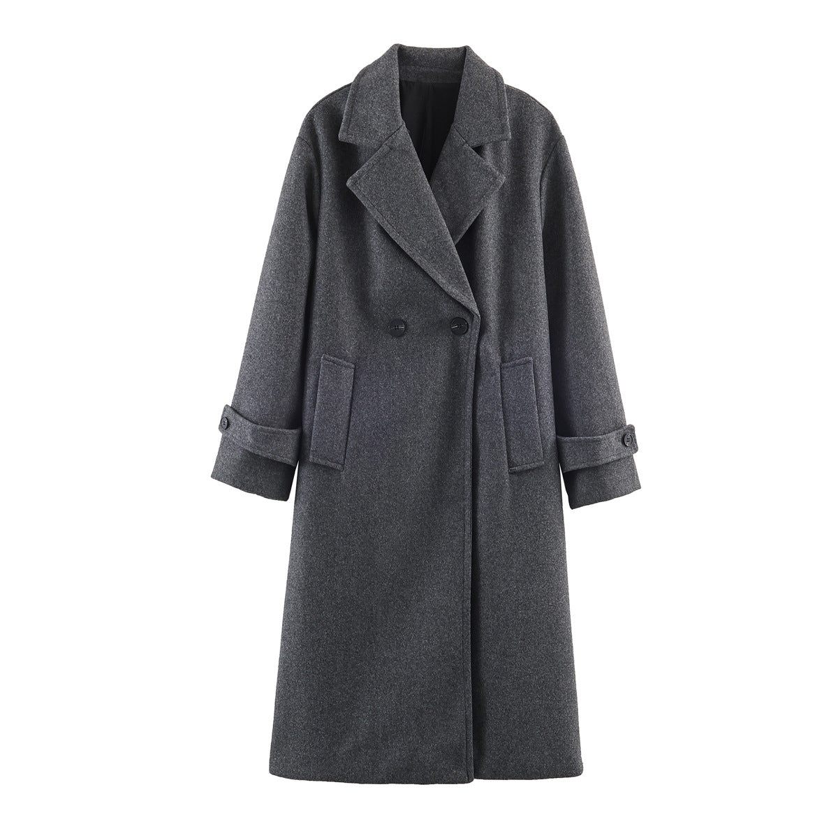 Manteau Long Minimaliste pour Femme – Coupe Ample et Élégante