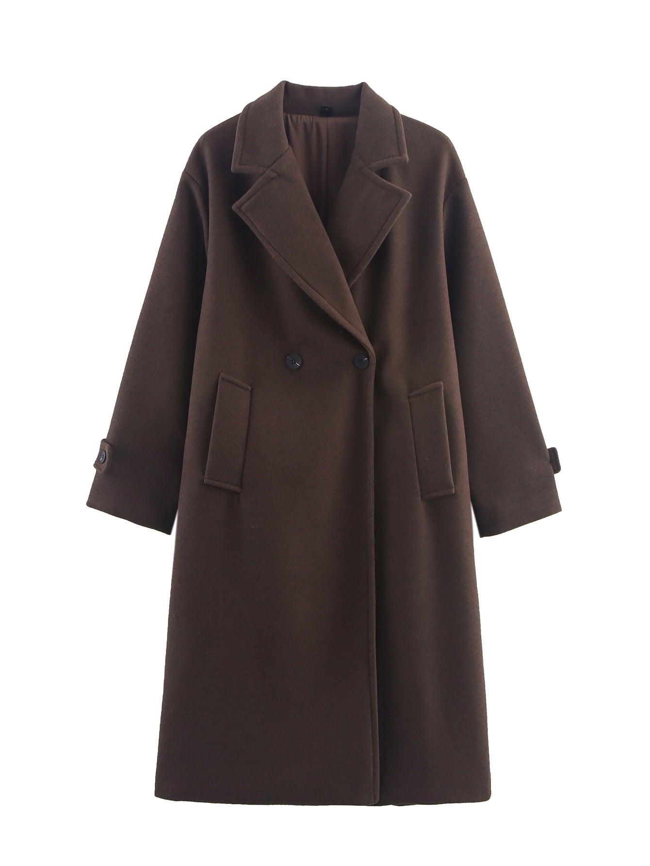 Manteau Long Minimaliste pour Femme – Coupe Ample et Élégante