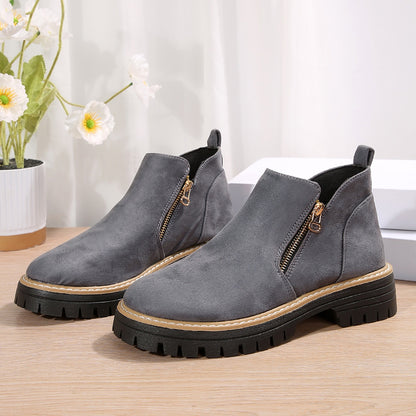 Bottines tendance zippées