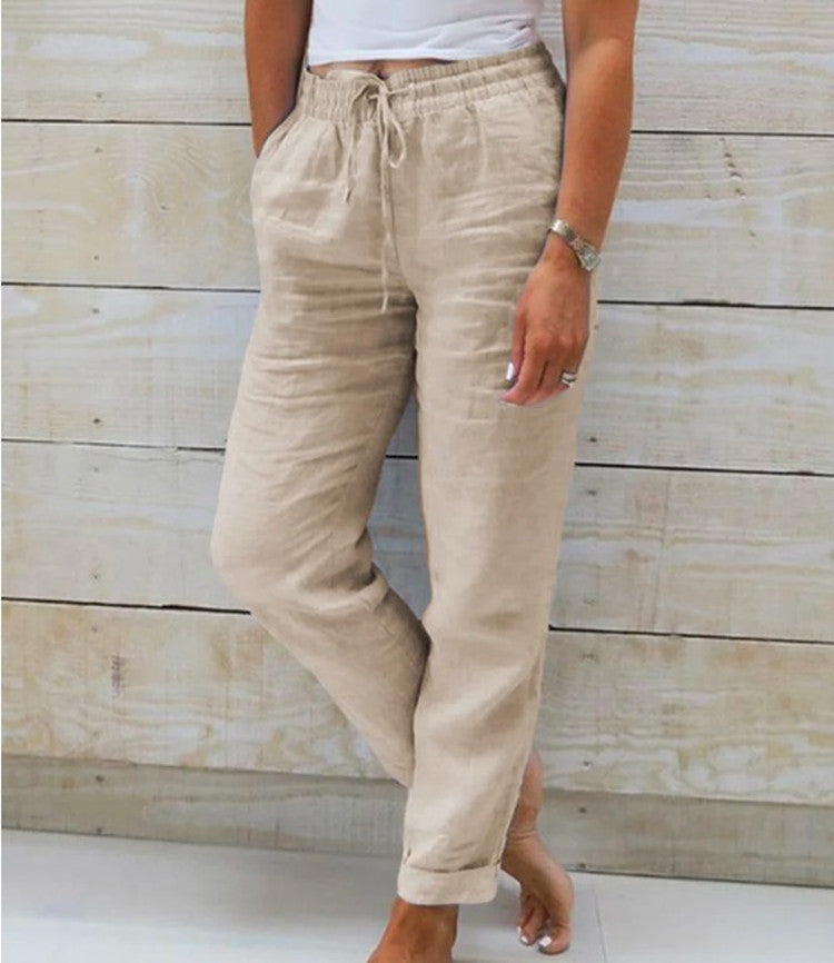 Pantalon lin casual
