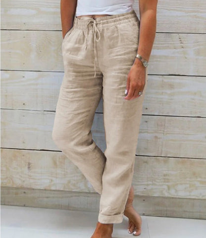 Pantalon lin casual